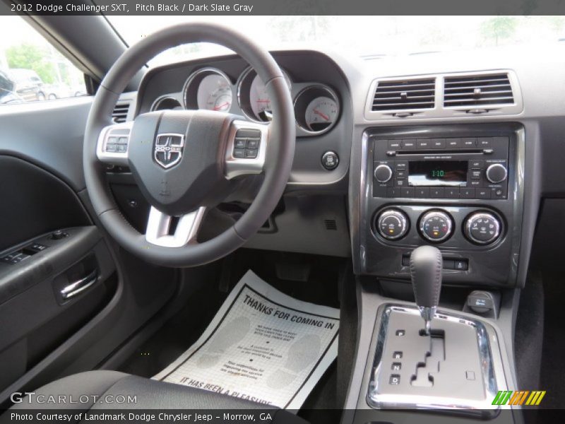 Pitch Black / Dark Slate Gray 2012 Dodge Challenger SXT
