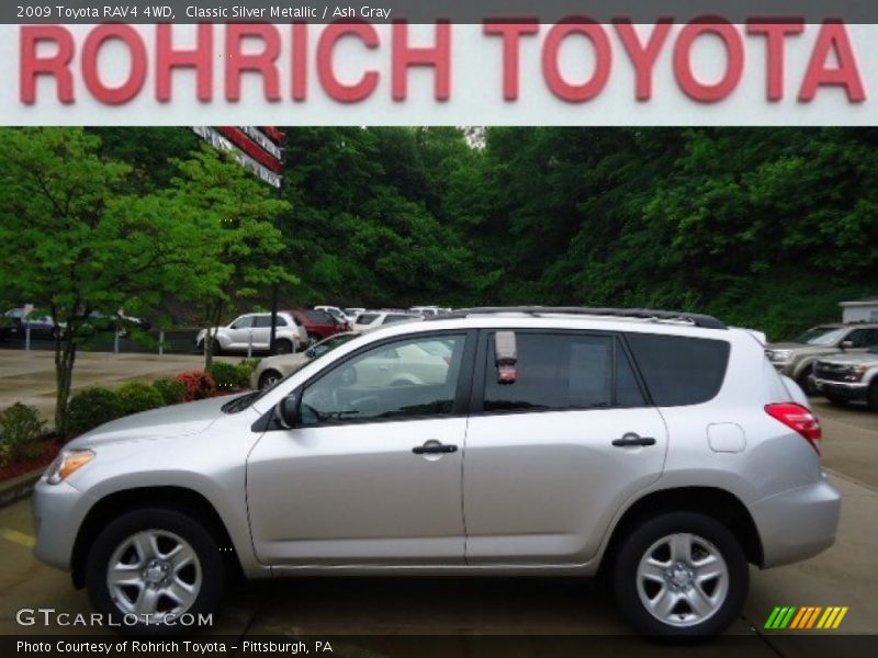 Classic Silver Metallic / Ash Gray 2009 Toyota RAV4 4WD