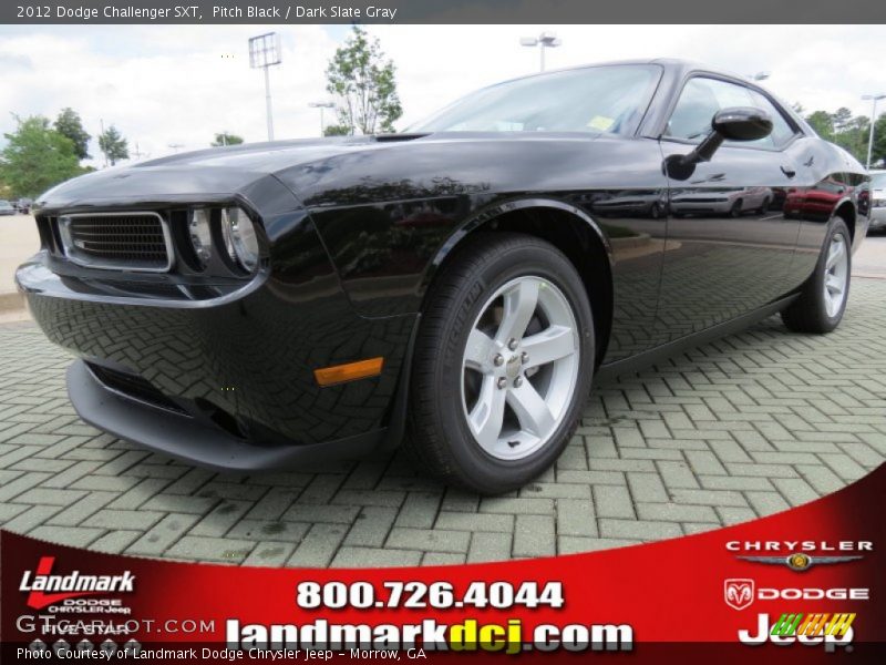 Pitch Black / Dark Slate Gray 2012 Dodge Challenger SXT