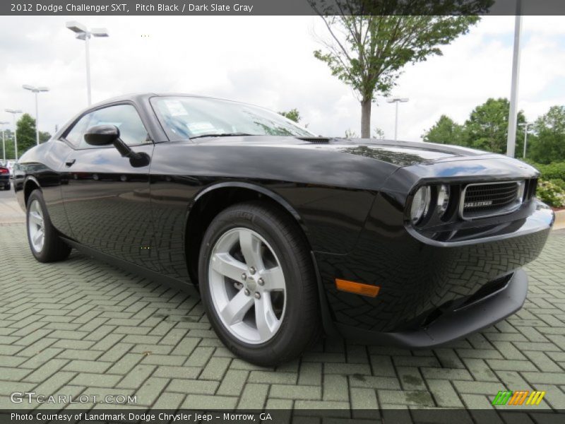Pitch Black / Dark Slate Gray 2012 Dodge Challenger SXT