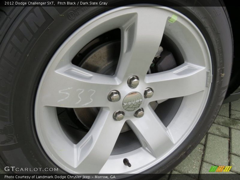 Pitch Black / Dark Slate Gray 2012 Dodge Challenger SXT