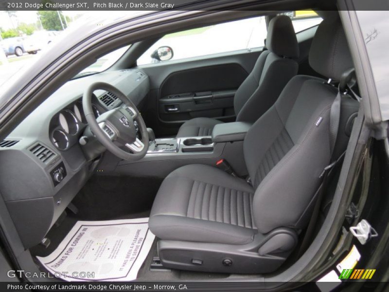 Pitch Black / Dark Slate Gray 2012 Dodge Challenger SXT