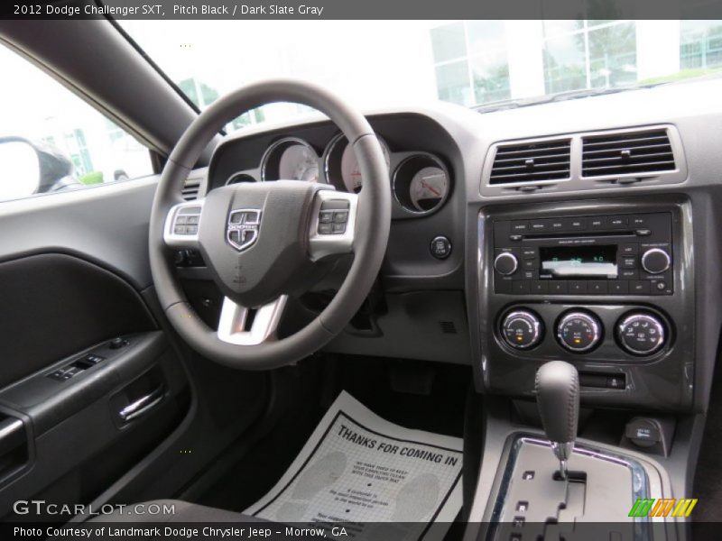 Pitch Black / Dark Slate Gray 2012 Dodge Challenger SXT