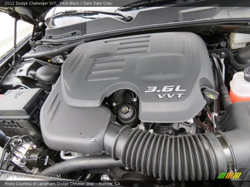 Pitch Black / Dark Slate Gray 2012 Dodge Challenger SXT