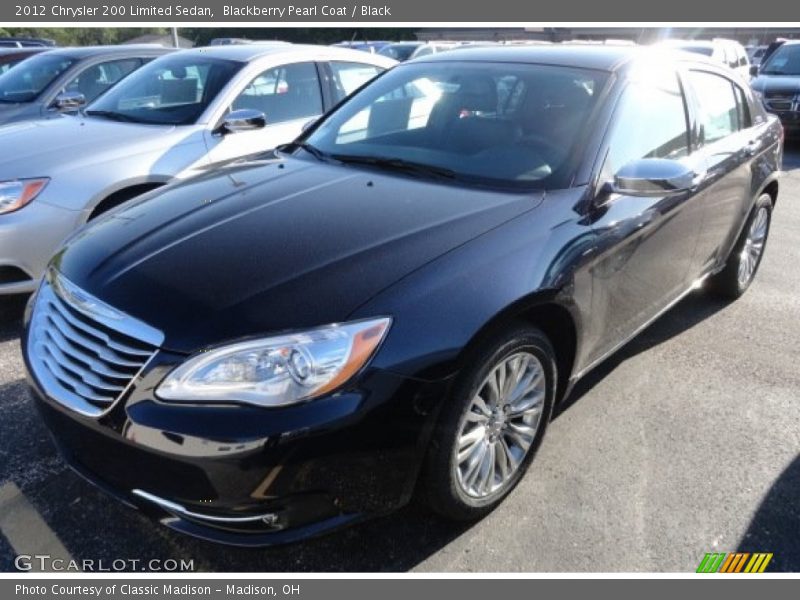 Blackberry Pearl Coat / Black 2012 Chrysler 200 Limited Sedan