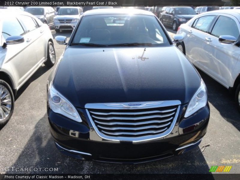 Blackberry Pearl Coat / Black 2012 Chrysler 200 Limited Sedan