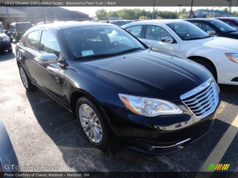 Blackberry Pearl Coat / Black 2012 Chrysler 200 Limited Sedan