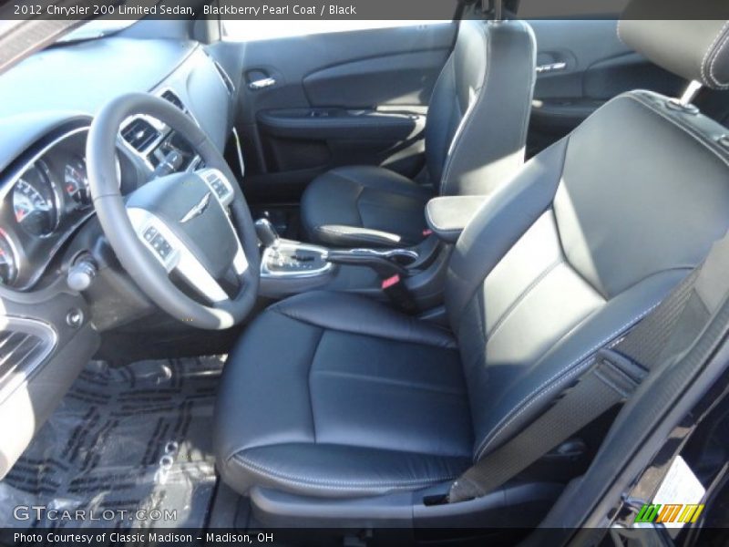 Blackberry Pearl Coat / Black 2012 Chrysler 200 Limited Sedan