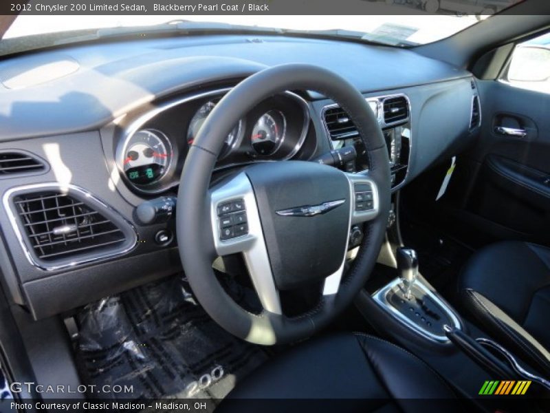 Blackberry Pearl Coat / Black 2012 Chrysler 200 Limited Sedan