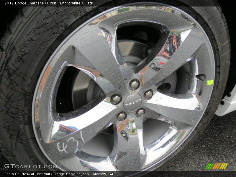 Bright White / Black 2012 Dodge Charger R/T Plus