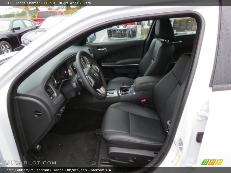 Bright White / Black 2012 Dodge Charger R/T Plus