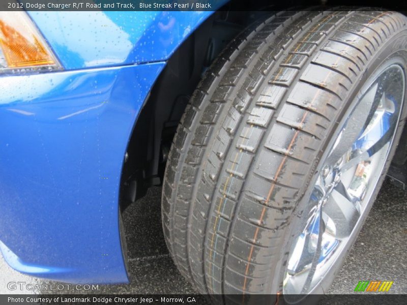 Blue Streak Pearl / Black 2012 Dodge Charger R/T Road and Track