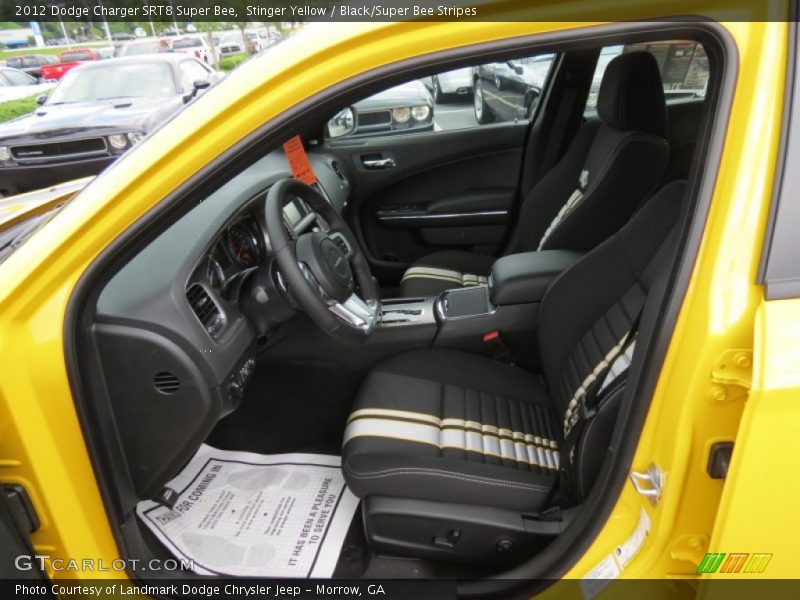  2012 Charger SRT8 Super Bee Black/Super Bee Stripes Interior