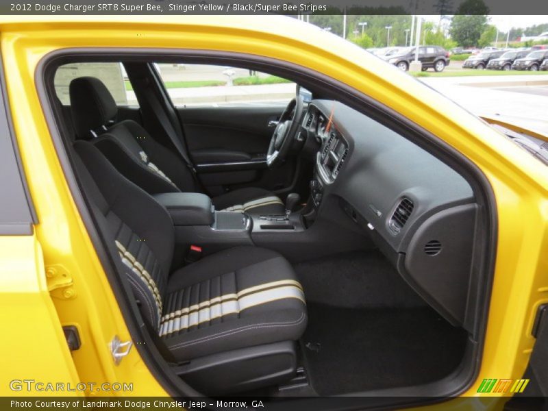  2012 Charger SRT8 Super Bee Black/Super Bee Stripes Interior