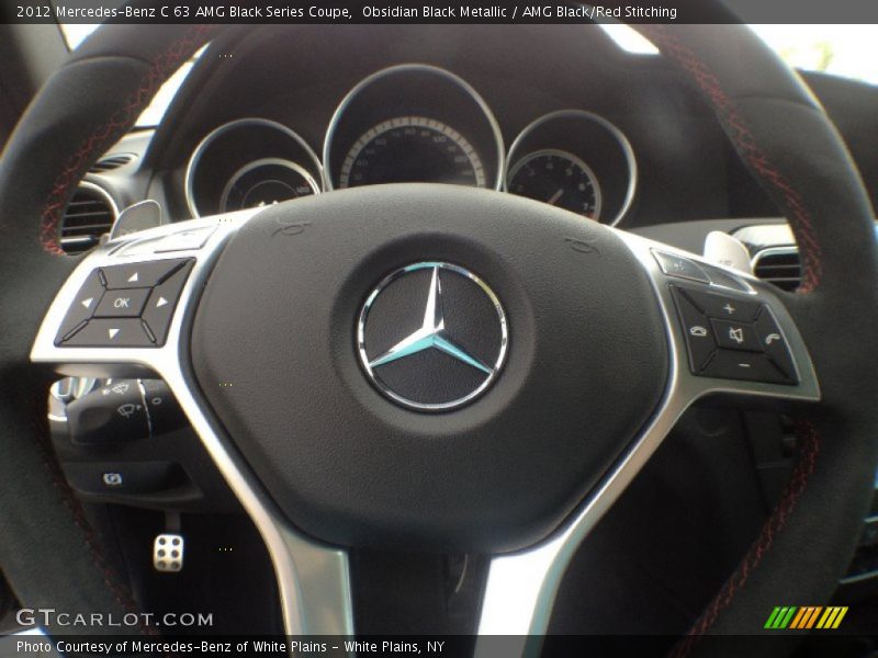 Obsidian Black Metallic / AMG Black/Red Stitching 2012 Mercedes-Benz C 63 AMG Black Series Coupe