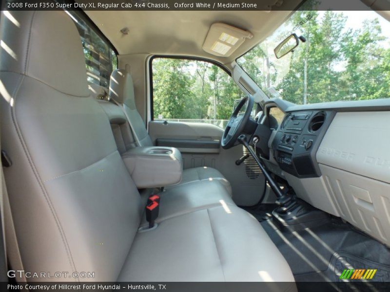 Oxford White / Medium Stone 2008 Ford F350 Super Duty XL Regular Cab 4x4 Chassis