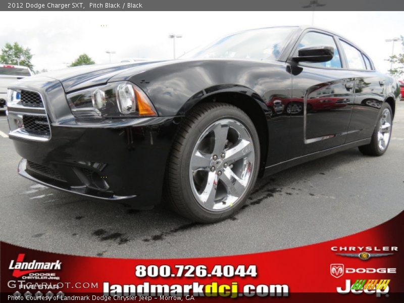 Pitch Black / Black 2012 Dodge Charger SXT