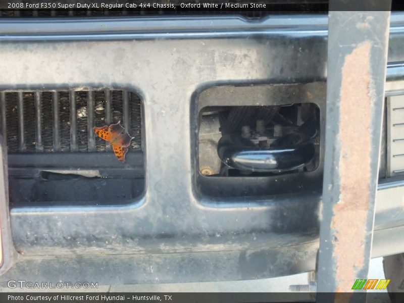 Oxford White / Medium Stone 2008 Ford F350 Super Duty XL Regular Cab 4x4 Chassis