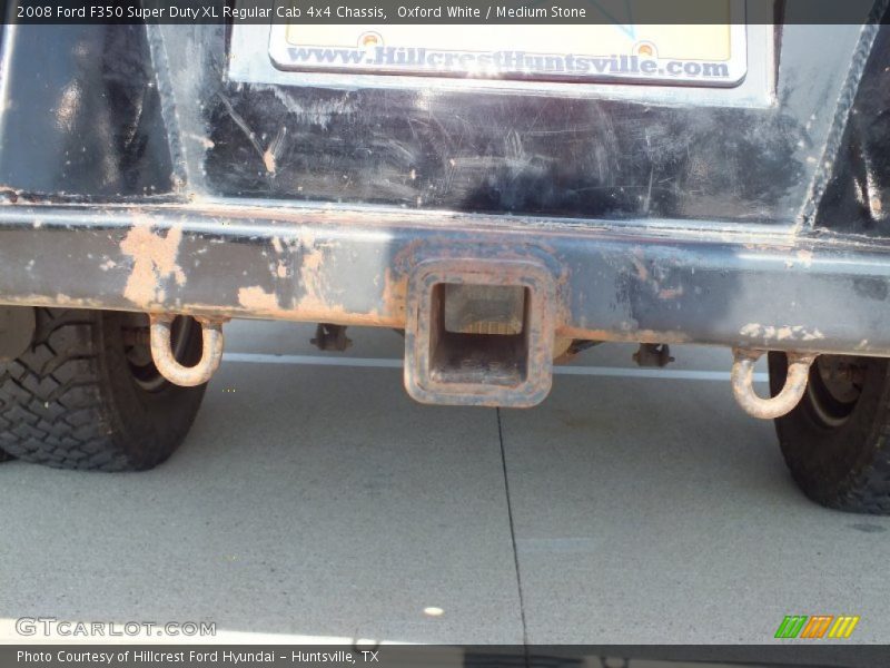 Oxford White / Medium Stone 2008 Ford F350 Super Duty XL Regular Cab 4x4 Chassis