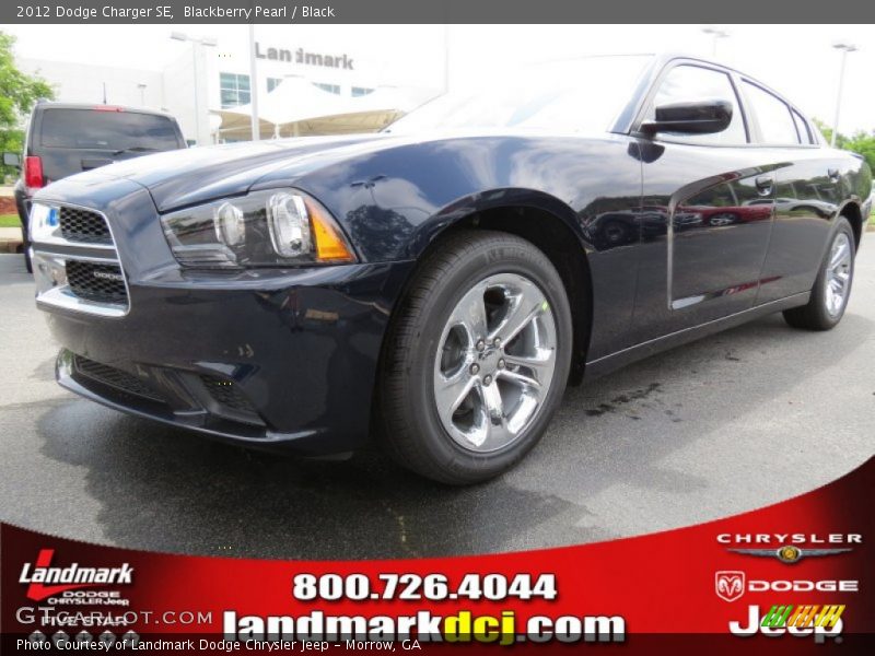 Blackberry Pearl / Black 2012 Dodge Charger SE