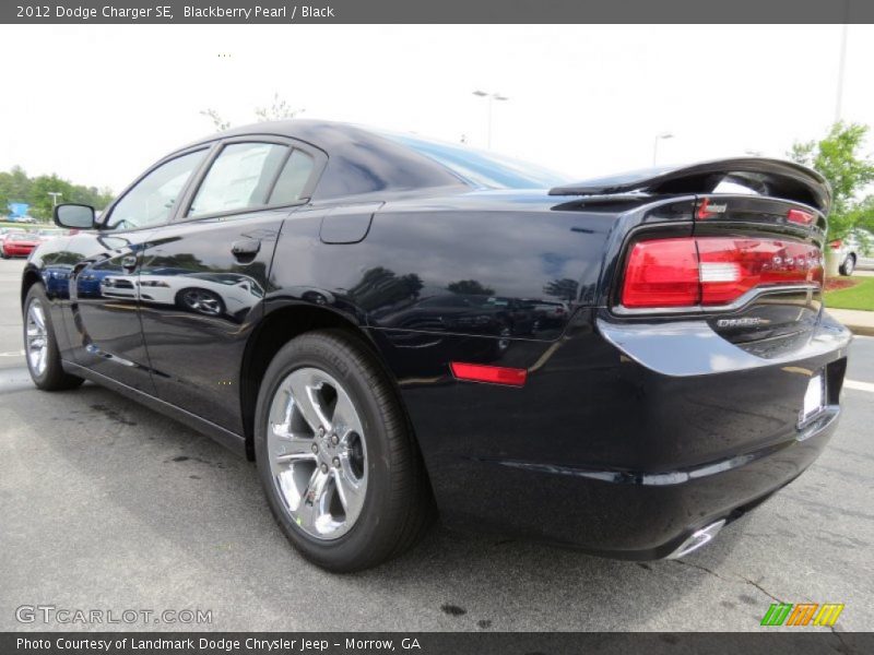 Blackberry Pearl / Black 2012 Dodge Charger SE