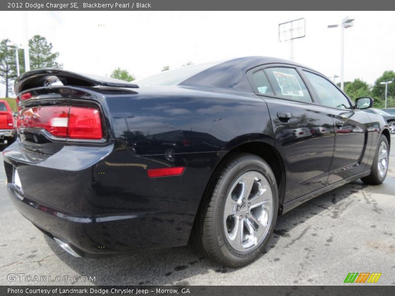 Blackberry Pearl / Black 2012 Dodge Charger SE