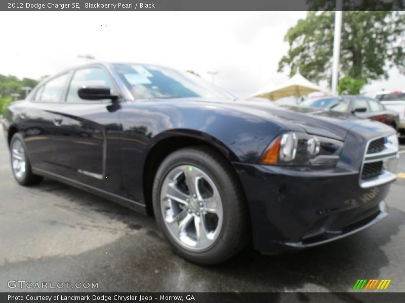 Blackberry Pearl / Black 2012 Dodge Charger SE