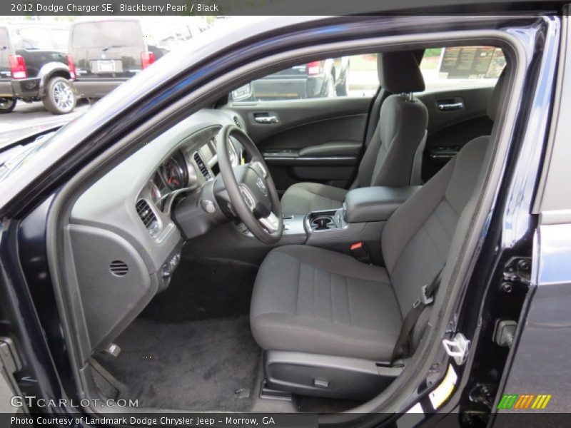 Blackberry Pearl / Black 2012 Dodge Charger SE
