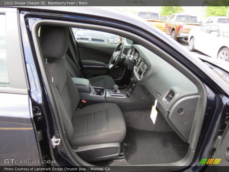 Blackberry Pearl / Black 2012 Dodge Charger SE