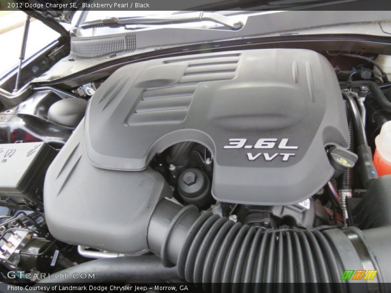 Blackberry Pearl / Black 2012 Dodge Charger SE