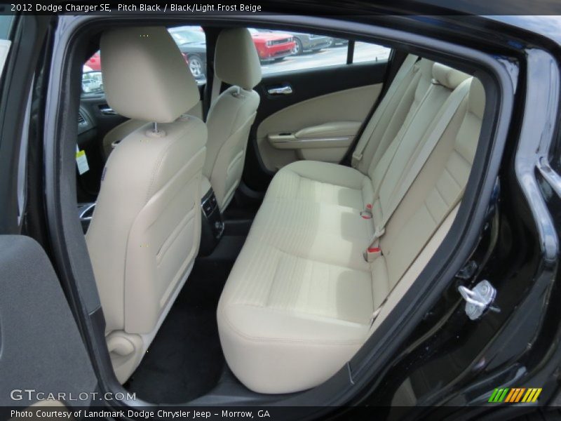 Pitch Black / Black/Light Frost Beige 2012 Dodge Charger SE