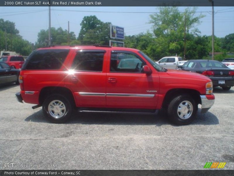 Fire Red / Medium Dark Oak 2000 GMC Yukon SLT 4x4