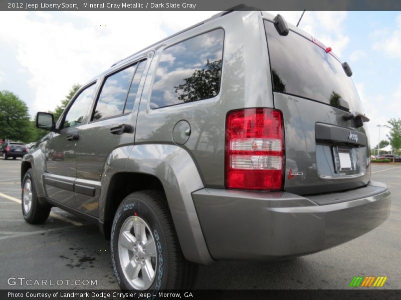 Mineral Gray Metallic / Dark Slate Gray 2012 Jeep Liberty Sport