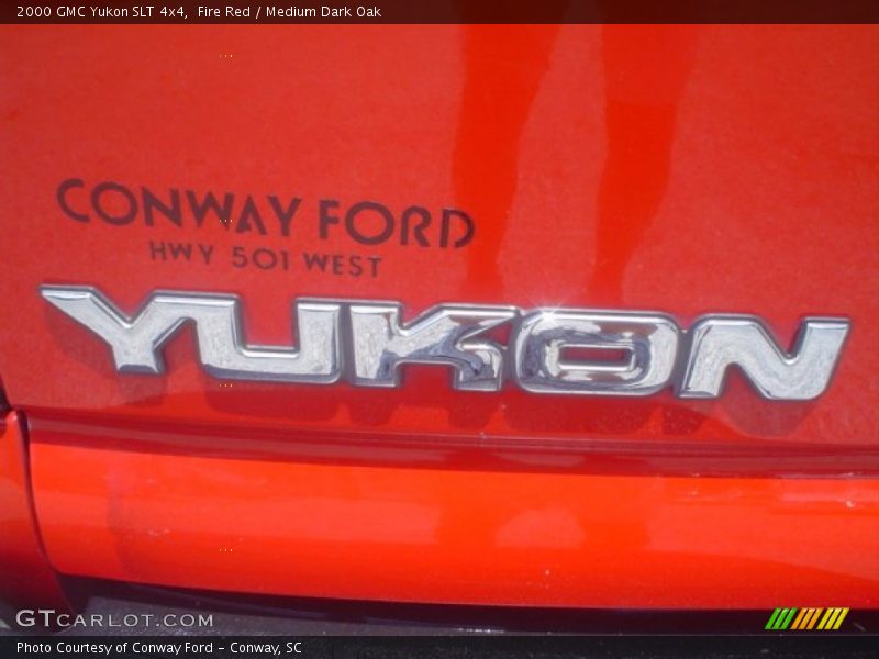 Fire Red / Medium Dark Oak 2000 GMC Yukon SLT 4x4