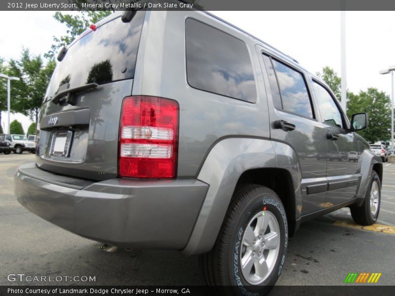 Mineral Gray Metallic / Dark Slate Gray 2012 Jeep Liberty Sport