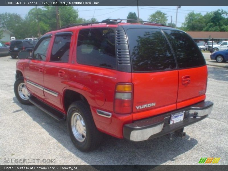 Fire Red / Medium Dark Oak 2000 GMC Yukon SLT 4x4