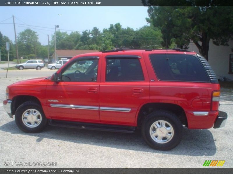 Fire Red / Medium Dark Oak 2000 GMC Yukon SLT 4x4