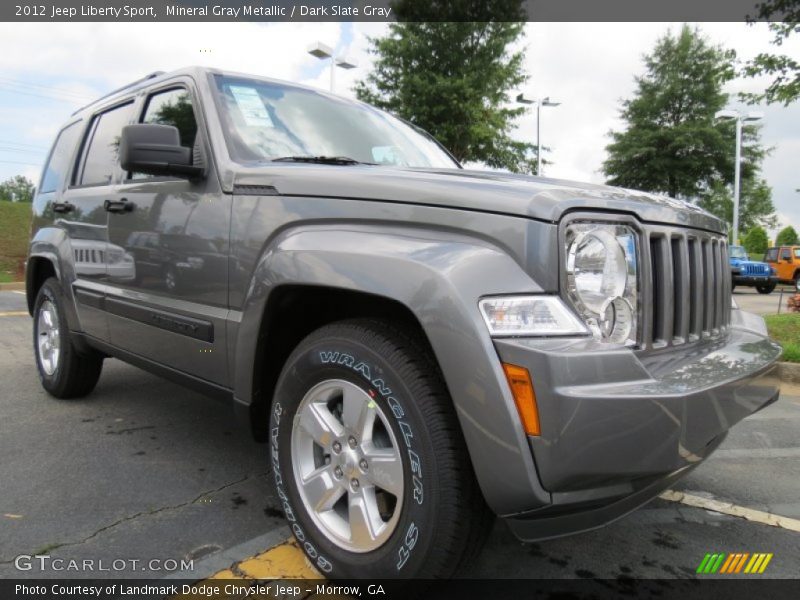 Mineral Gray Metallic / Dark Slate Gray 2012 Jeep Liberty Sport
