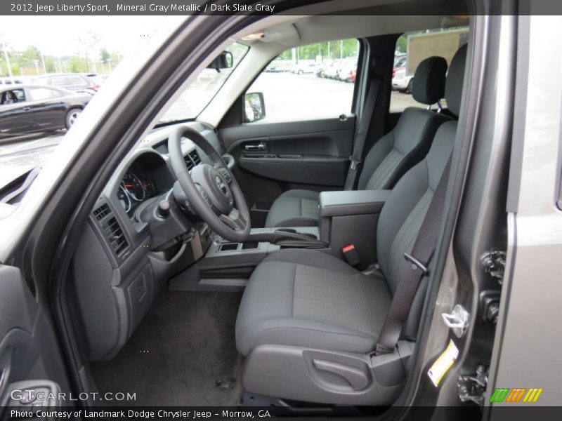 Mineral Gray Metallic / Dark Slate Gray 2012 Jeep Liberty Sport