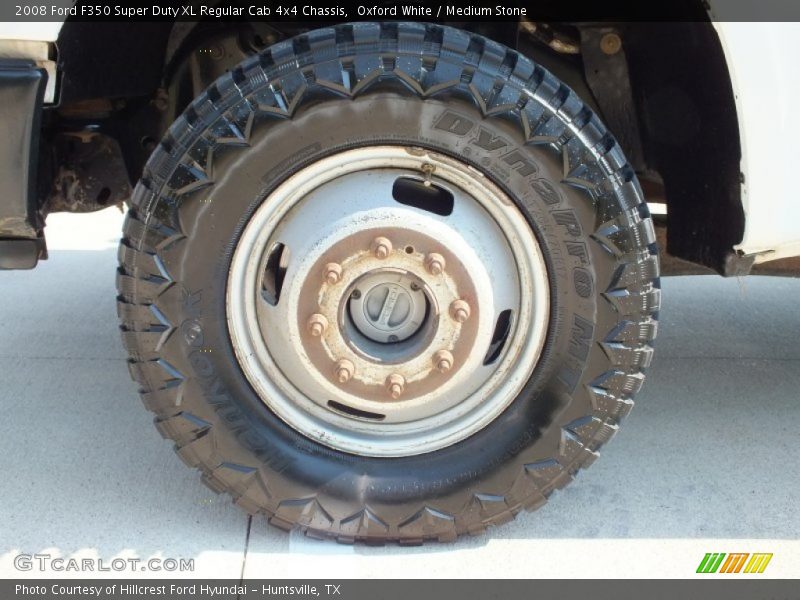 Oxford White / Medium Stone 2008 Ford F350 Super Duty XL Regular Cab 4x4 Chassis