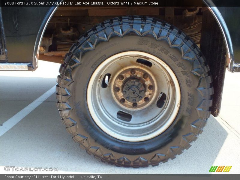 Oxford White / Medium Stone 2008 Ford F350 Super Duty XL Regular Cab 4x4 Chassis