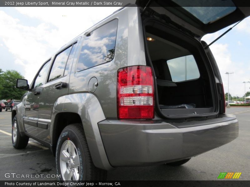 Mineral Gray Metallic / Dark Slate Gray 2012 Jeep Liberty Sport