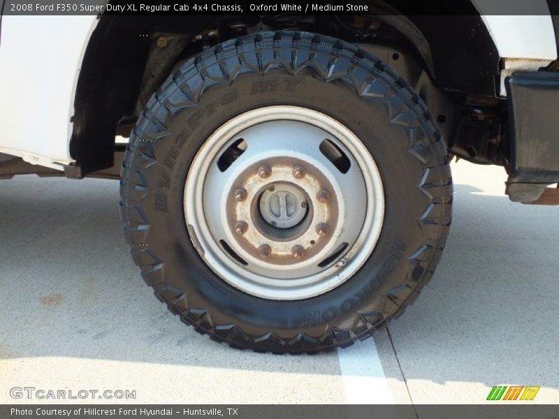 Oxford White / Medium Stone 2008 Ford F350 Super Duty XL Regular Cab 4x4 Chassis