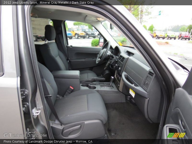 Mineral Gray Metallic / Dark Slate Gray 2012 Jeep Liberty Sport