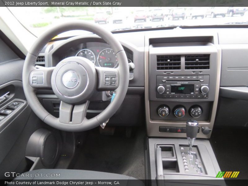 Mineral Gray Metallic / Dark Slate Gray 2012 Jeep Liberty Sport