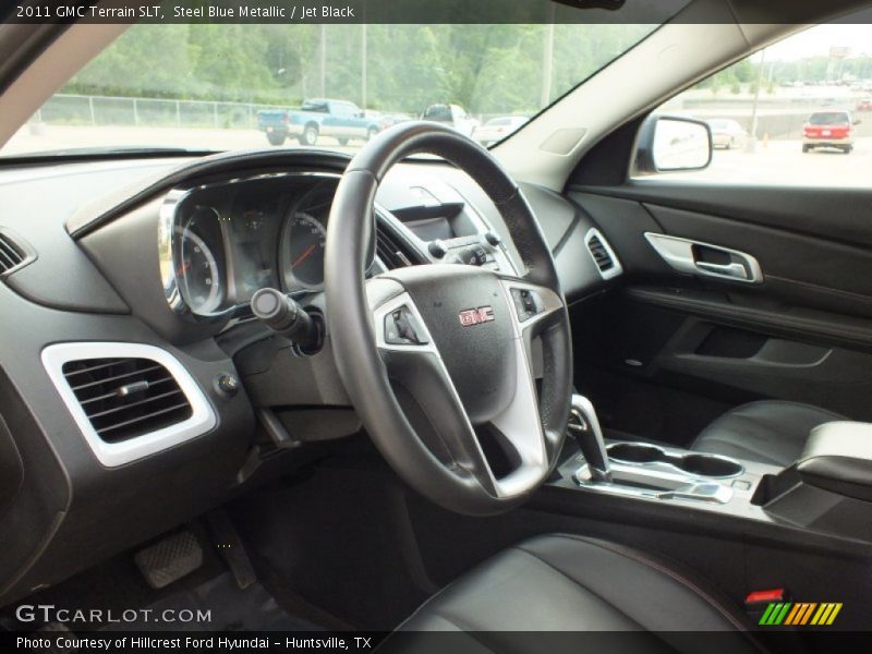 Steel Blue Metallic / Jet Black 2011 GMC Terrain SLT