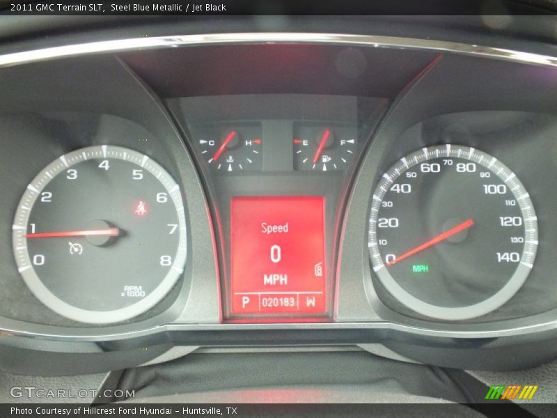 Steel Blue Metallic / Jet Black 2011 GMC Terrain SLT