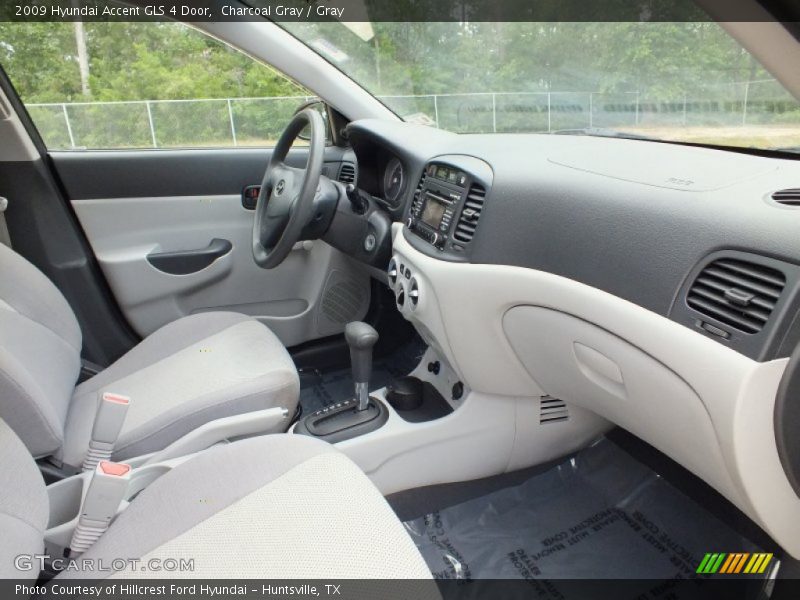 Charcoal Gray / Gray 2009 Hyundai Accent GLS 4 Door