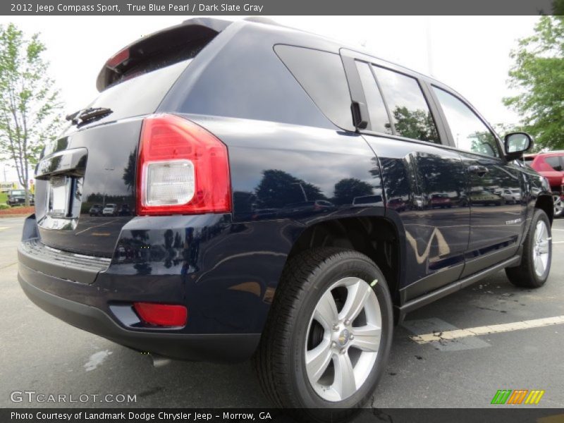 True Blue Pearl / Dark Slate Gray 2012 Jeep Compass Sport