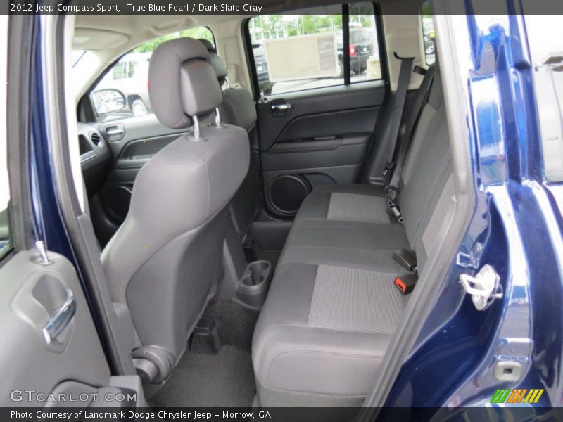 True Blue Pearl / Dark Slate Gray 2012 Jeep Compass Sport